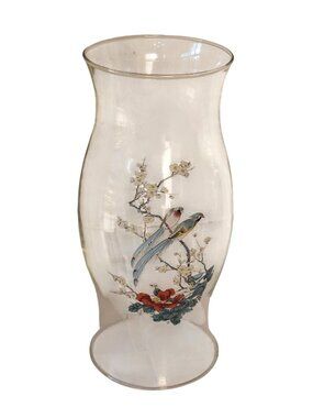 Oriental Hurricane Candle Lamp Shade Chimney 11.5" hourglass globe centerpiece